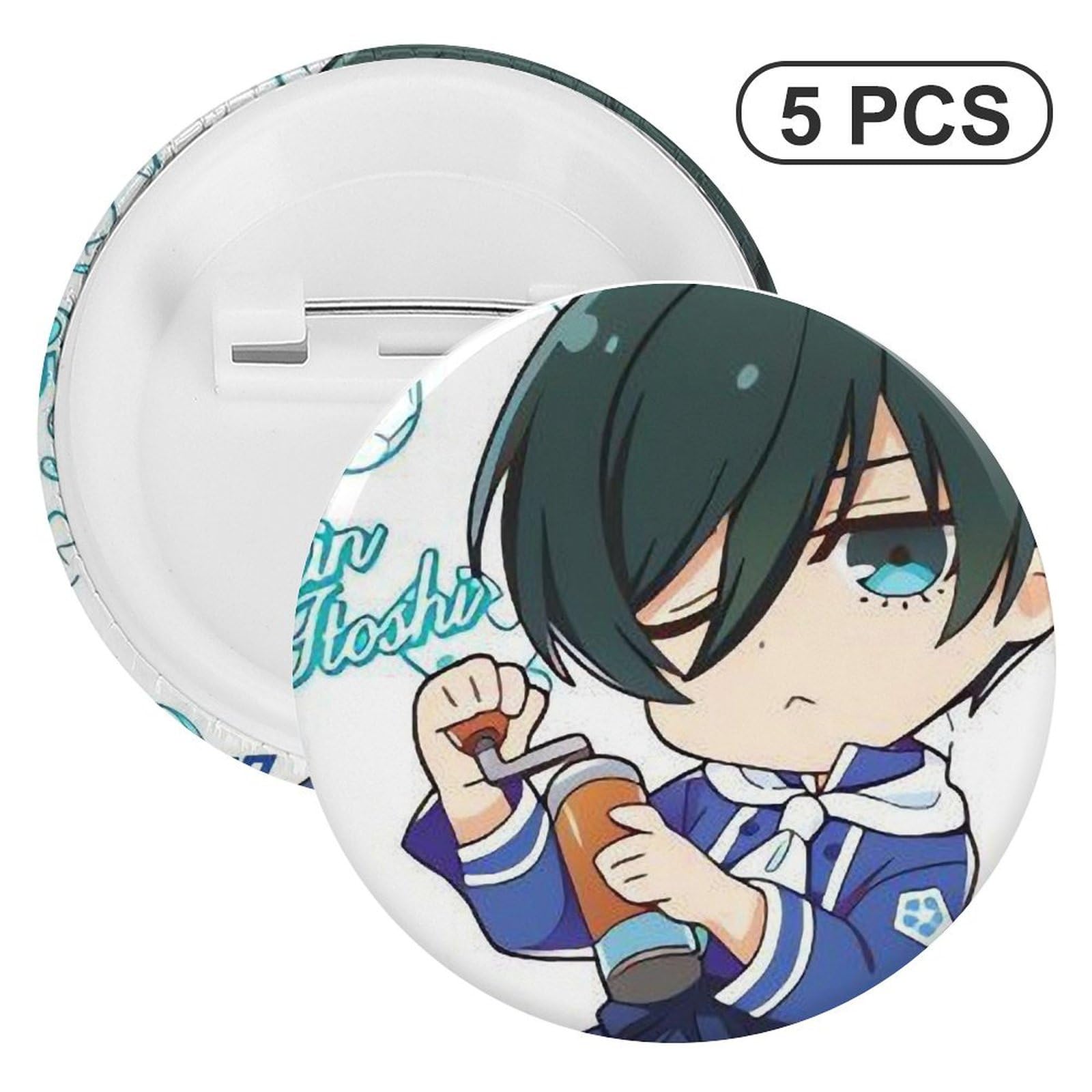 Amazon.co.jp: ブルーロック 糸師凛 缶バッジ ばね針式 同人グッズ