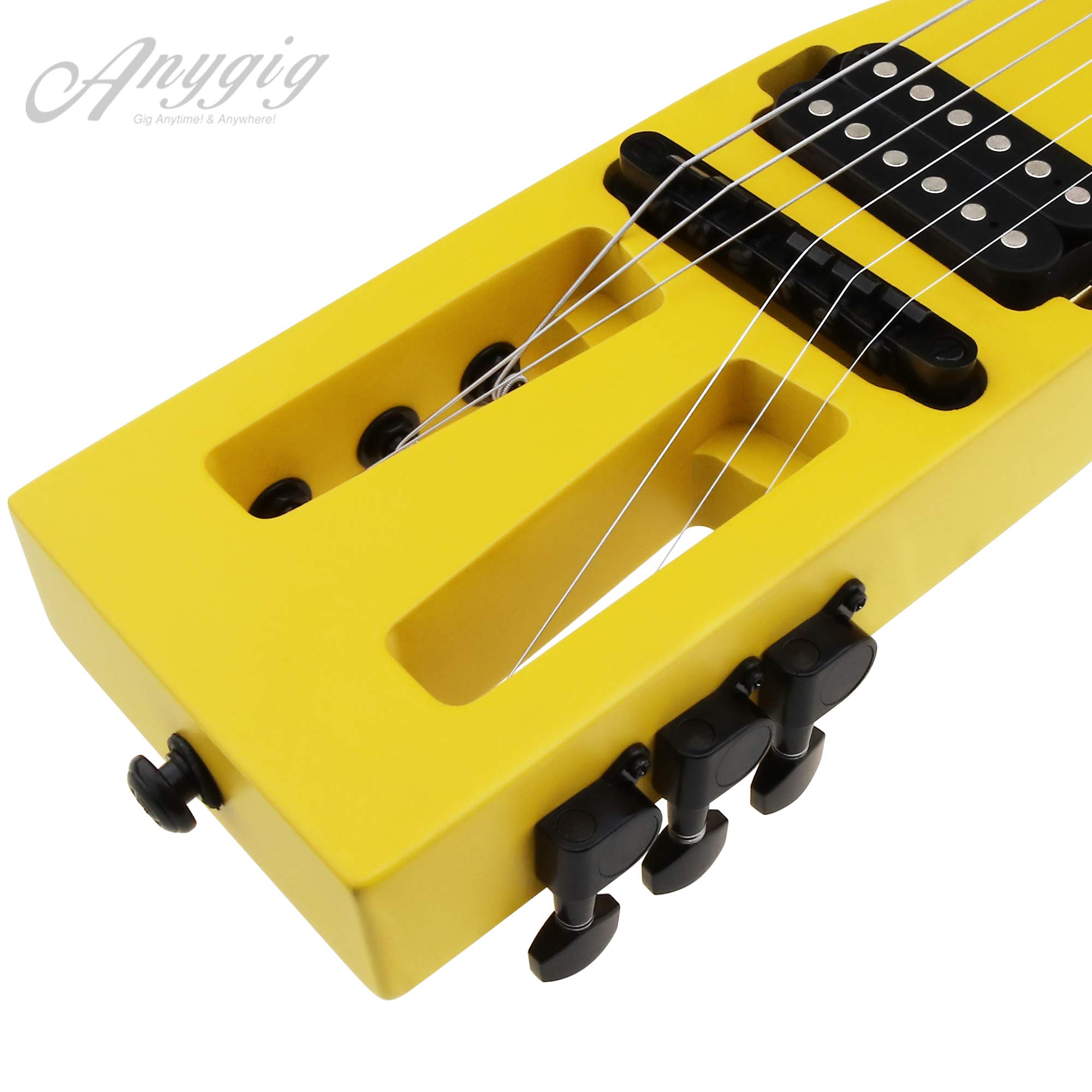 Amazon | Anygigポータブルトラベルエレキギター 82CM 1.6KG イエロー