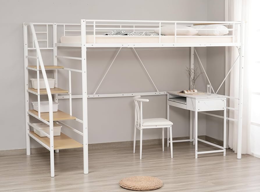 Amazon｜SZJWTCLTD ベッドフレーム パイプベッド ロフトベッド