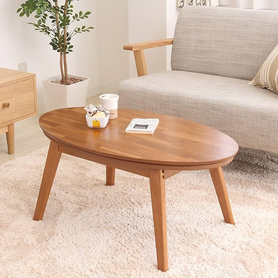 Amazon.co.jp : ヤマソロ 楕円コタツ 90幅 こたつ こたつテーブル 楕円