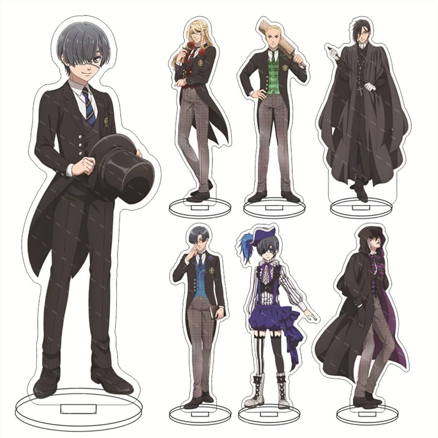 Amazon.co.jp: HUNIY 黒執事 置物 アクリルスタンド セバスチャン