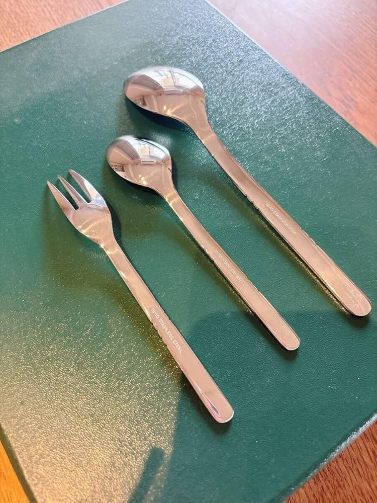 Amazon | 桂由美 18-10ステンレススチール スプーンフォーク 5組セット