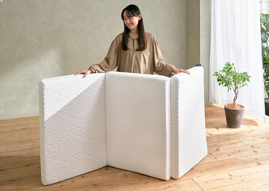 Amazon｜エマ・敷布団 プレミアム 5年保証 通気性 三つ折り 高反発×低