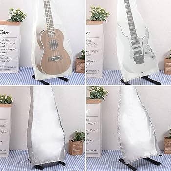 Amazon.co.jp: ギターカバー ギターケース 透明/銀コーティング ほこり