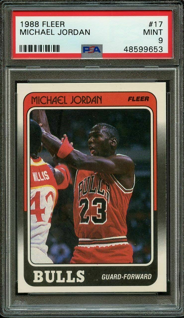 Amazon.com: 1988 FLEER 17 MICHAEL JORDAN PSA 9 : Collectibles