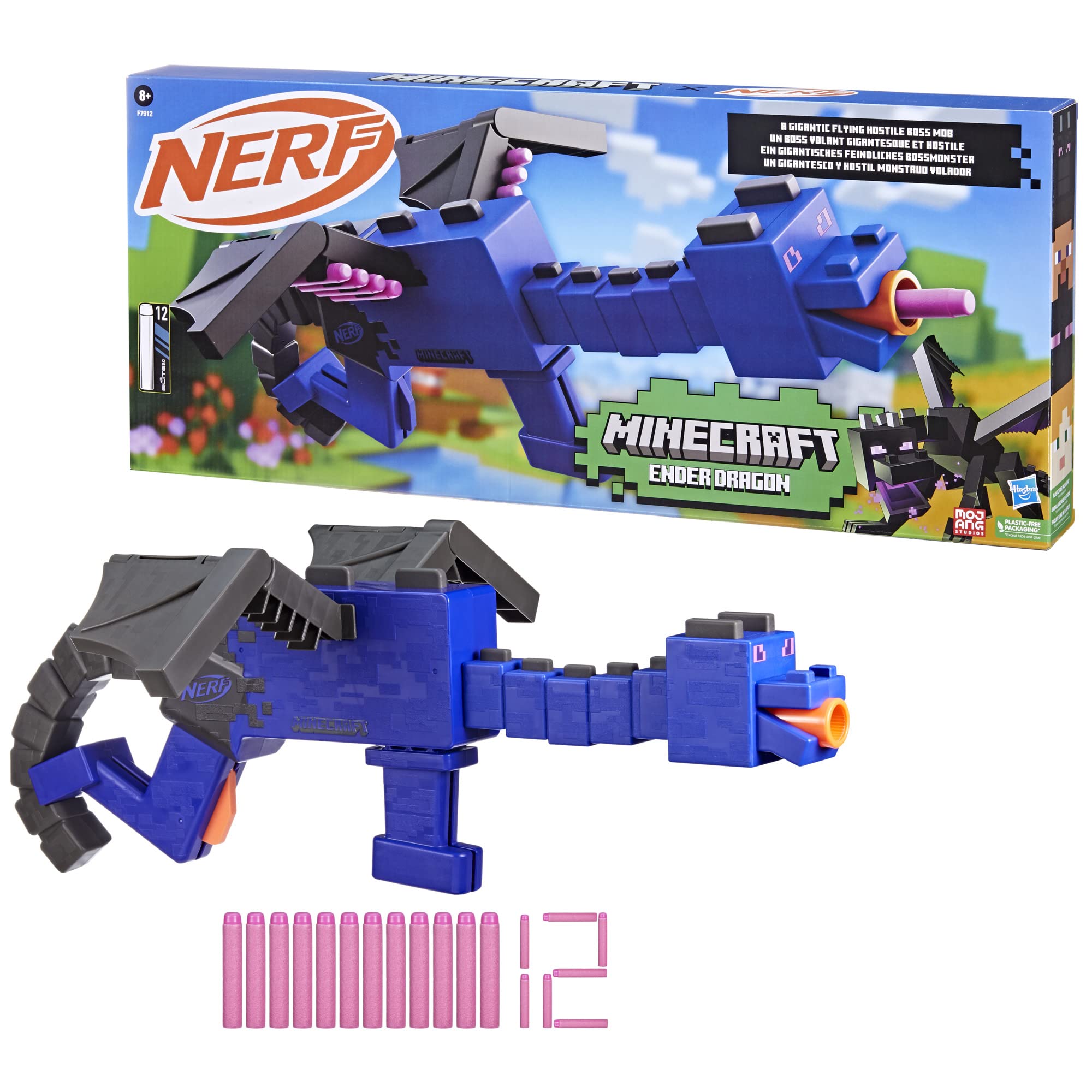 Amazon.co.jp: Nerf Minecraft Ender Dragon BlasterとNerf Elite