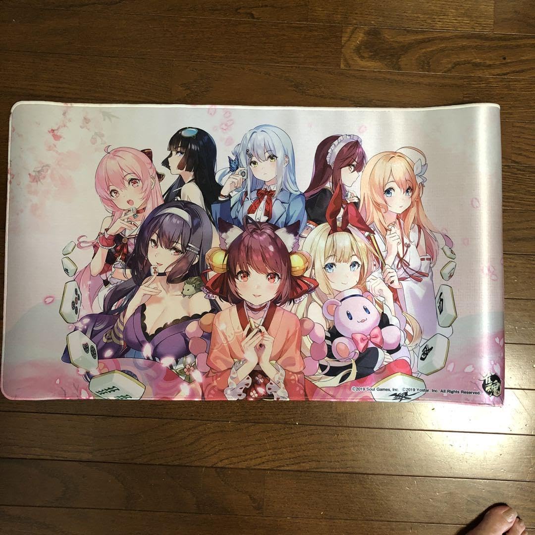 雀魂 公式記念抽選品デスクマット グッズ-デスクマット】雀魂-じゃん