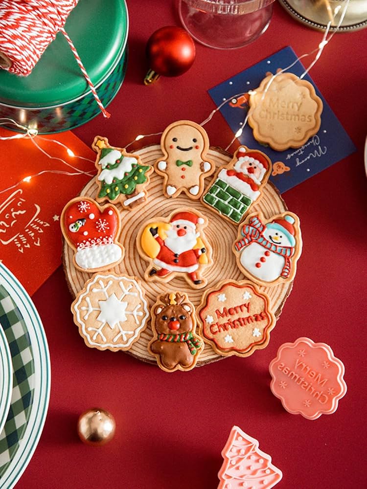 Amazon | BREYLEE クリスマスA型 8個セット クリスマス クッキー型抜き