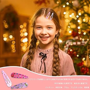 Amazon.co.jp: ヘアピン 子供 100個セット パッチンピン スナップヘア