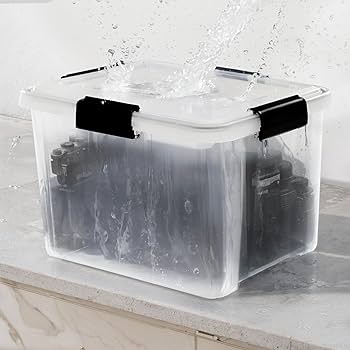 Iris Ohyama, 3'lü set, hava geçirmez saklama kutusu, 20 l, 4