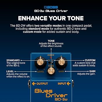 Amazon.com: BOSS BD-2W Blues Driver | Premium Waza Craft Guitar