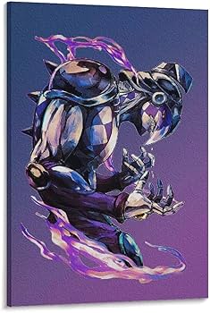 Amazon.co.jp: 50×75cm JOJO ジョジョの奇妙な冒険 替身 パープル