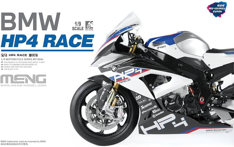 Amazon | モンモデル 1/9 BMW HP4 RACE 多色成型版 プラモデル MMT