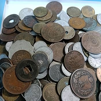 Amazon.co.jp: 古銭 約1kg 大量出品 古銭まとめ （5-33） : ホビー