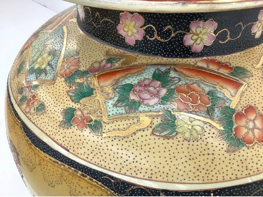 Amazon.co.jp: レア 超大型 薩摩焼 沈降壺 高さ約130cm 花瓶 古中国