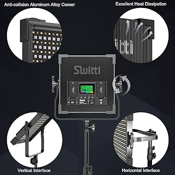 Amazon | Switti LED撮影ライト 1個セット RGB二色552 撮影 照明 遠隔