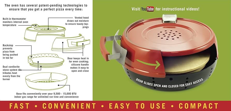 Amazon.co.jp: 本格的な石窯風ピザが、自宅のガスコンロで焼ける
