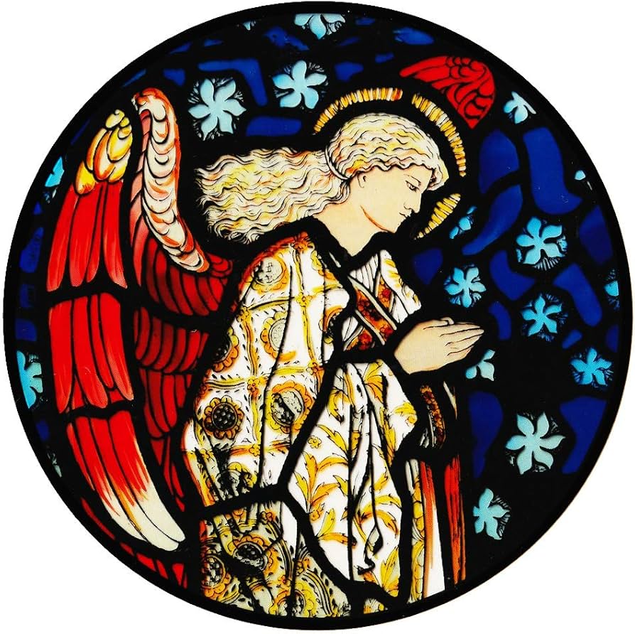 Amazon.co.jp: Winged Heart ステンドグラス シール ウィリアムモリス