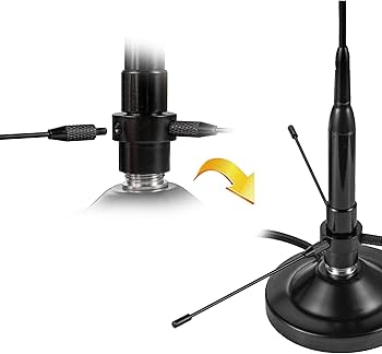 Amazon.com: UHF VHF Dual Band 136-174MHz 400-470MHz Magnetic Base
