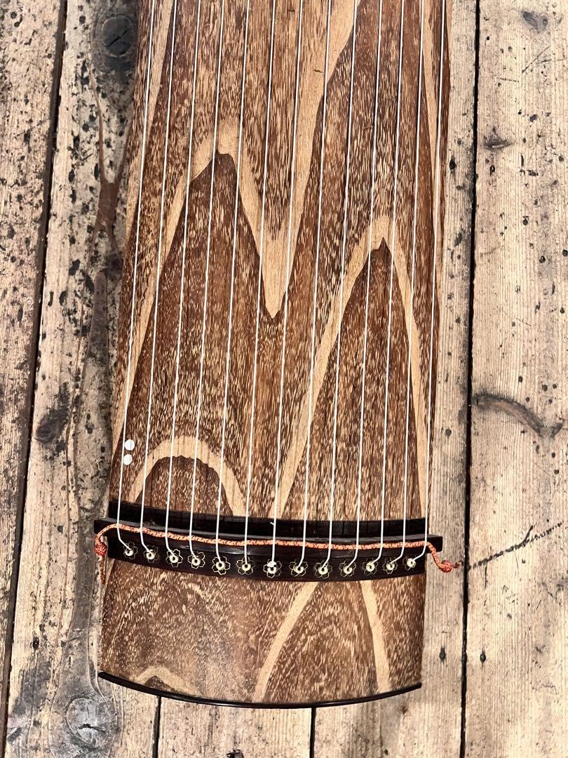 13弦琴 フルセット 琴 13弦 すだれ彫り 練習用セット 付属品多数 13弦