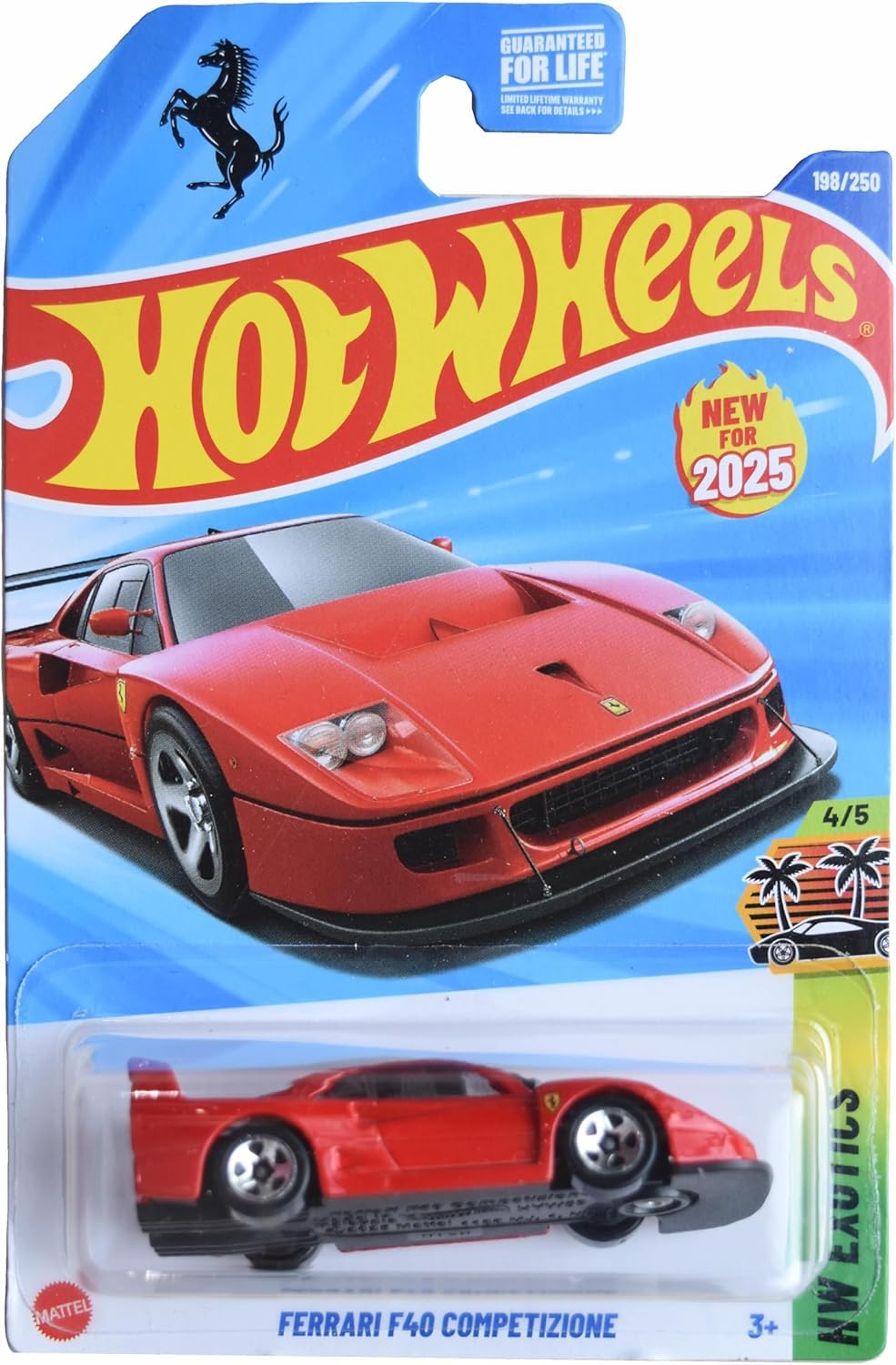 Amazon.com: Hot Wheels Ferrari F40 Competizione, HW Exotics 4/5