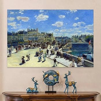 Amazon.co.jp: ルノワール ポンヌフ パリのポスター 1872 年にピエール