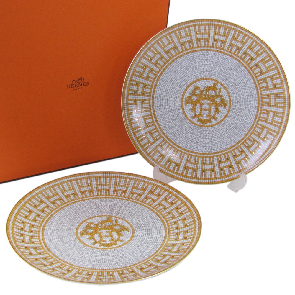 Amazon.co.jp: エルメス HERMES モザイク ヴァンキャトル 21cm