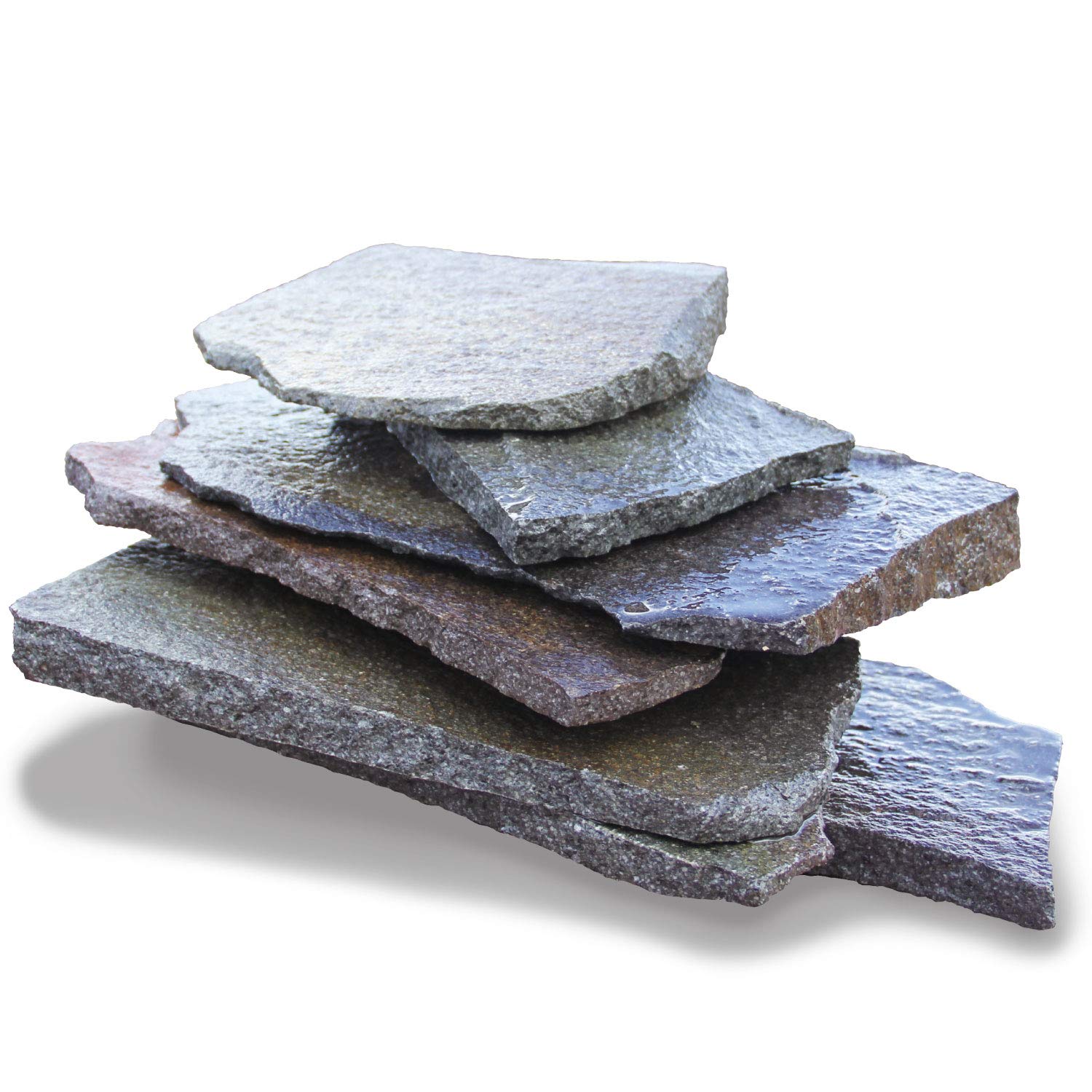 Amazon.co.jp: 自然石の飛石 踏石 敷石 日本の銘石「諏訪鉄平」から