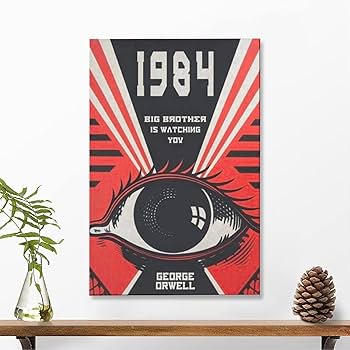 Amazon.co.jp: ウォールアート 装飾 1984年 ジョージオーウェル 本
