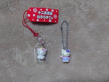 Amazon.co.jp: キティ フィギュアキーホルダーセット ストラップ 1998