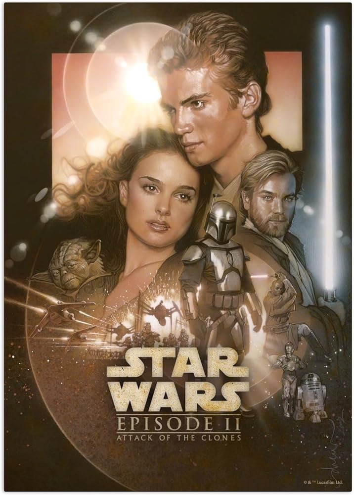 Amazon.com: Displate Metal Poster Star Wars - Episode II: Attack