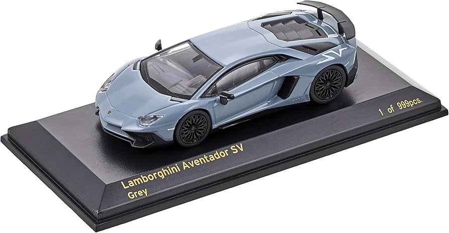 Amazon | CARNEL 1/64 ランボルギーニ アヴェンタドール SV Grey 完成