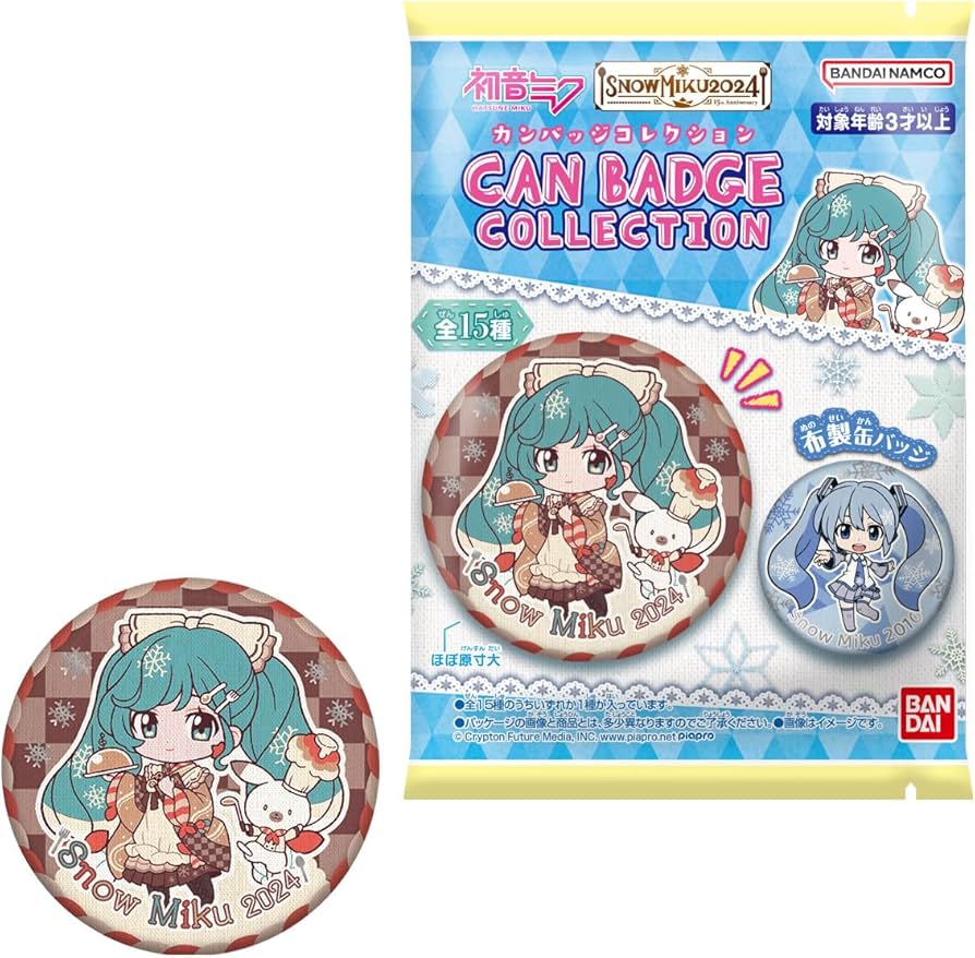 Amazon.co.jp: CAN BADGE COLLECTION SNOW MIKU2024 (缶バッジ