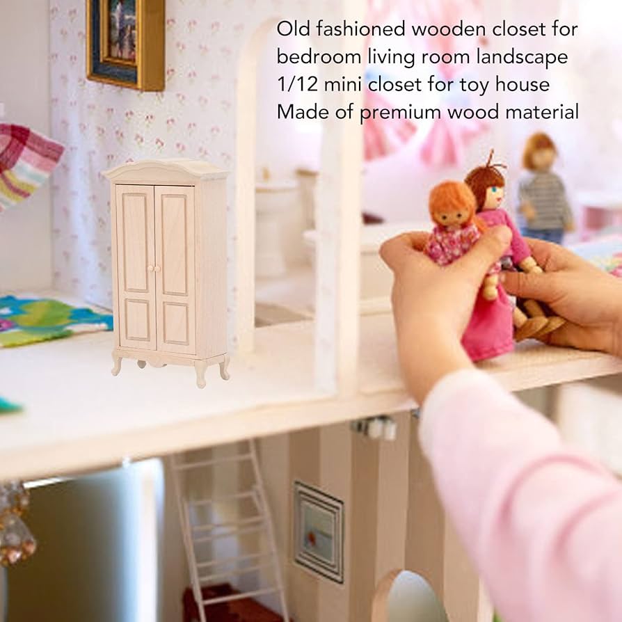 Amazon | ドールハウス ミニチュア ワードローブ ドールハウス 家具