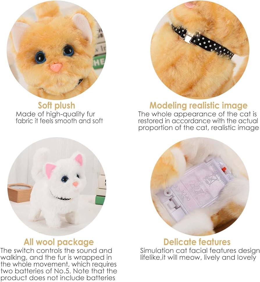 Amazon.co.jp: しゃべる ぬいぐるみ 、ファーリアル、猫 ぬいぐるみ