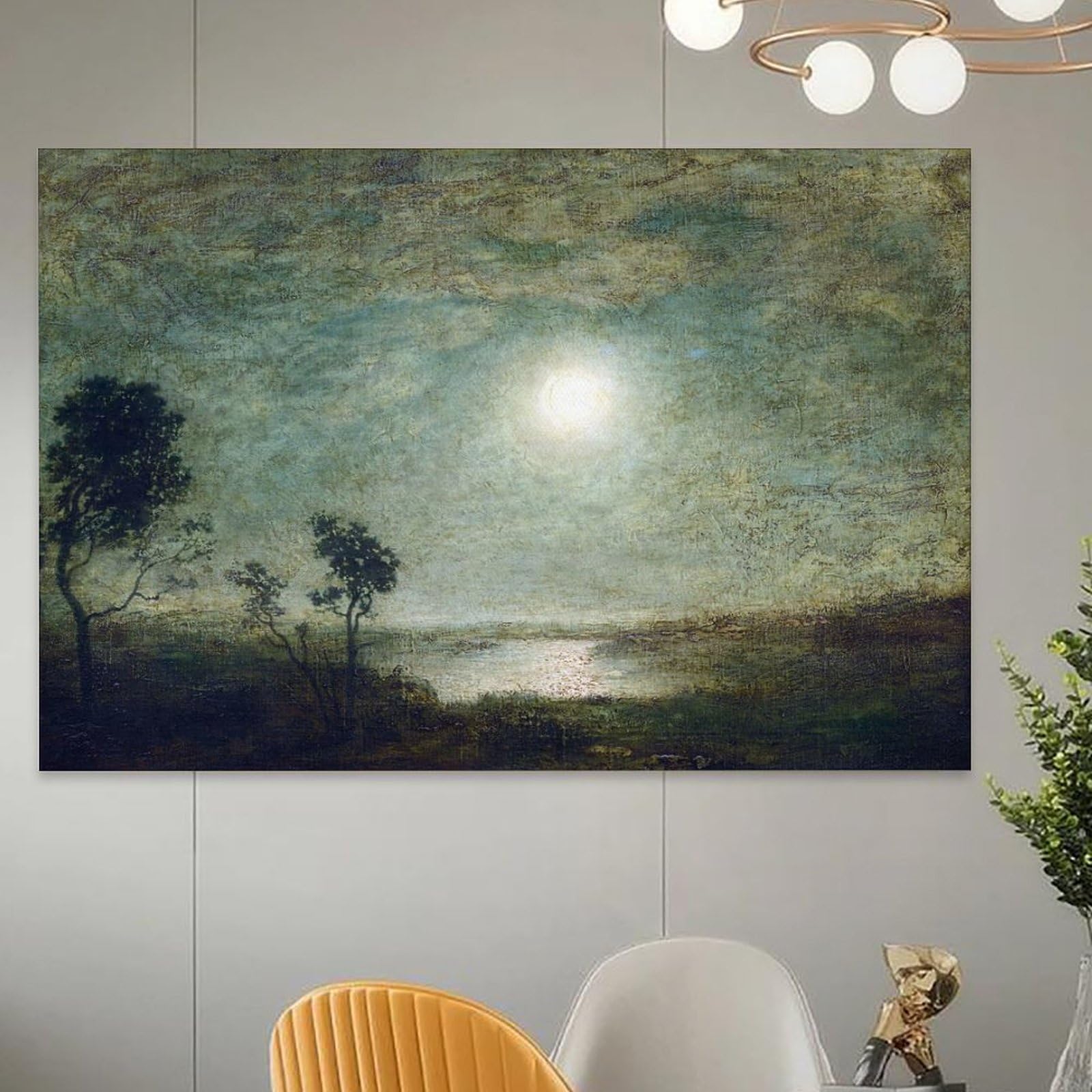 Amazon.co.jp: Moonlight ポスター 1895 年頃、ラルフ アルバート