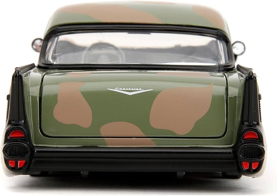 Amazon | JADA TOYS 1/24 シボレー ベルエア 1957 アーミーグリーン