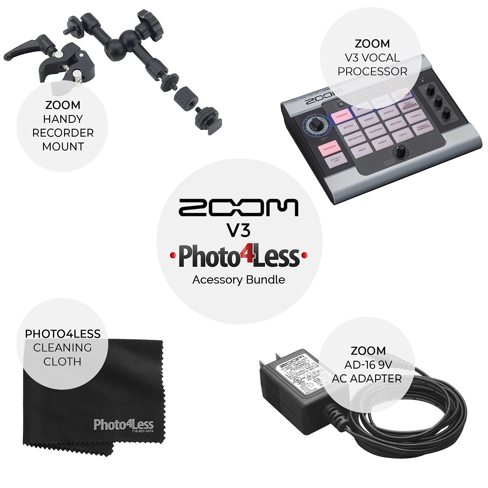 Amazon.com: Zoom V3 Vocal Effects Processor For Streaming and