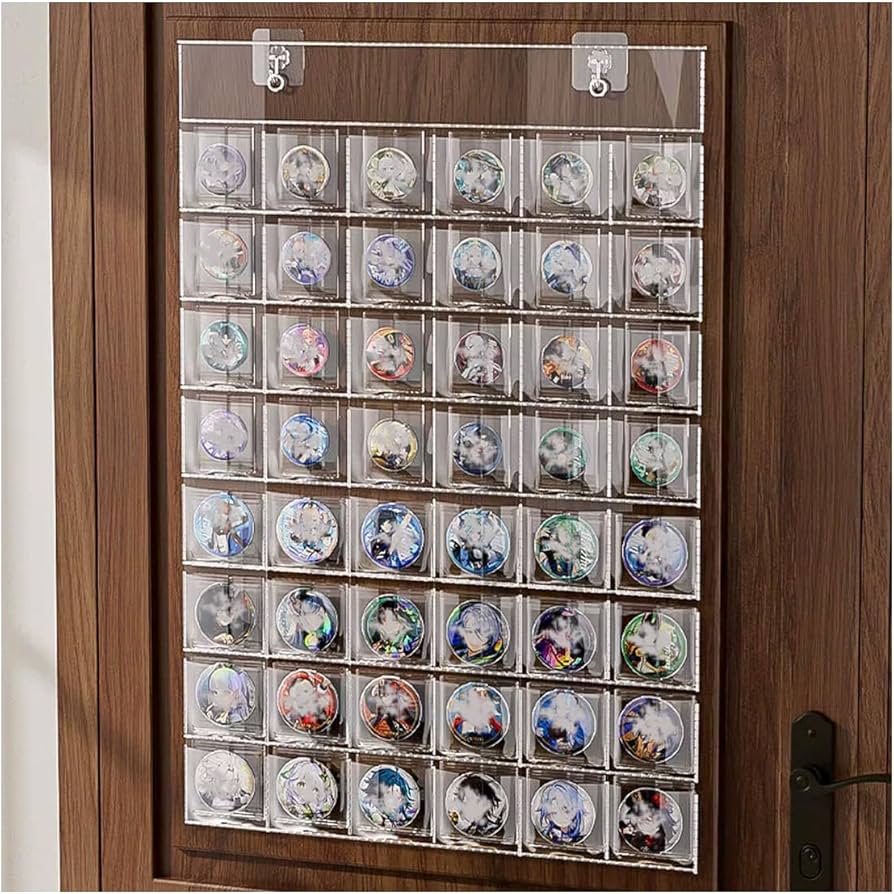 Amazon｜缶バッジ 収納 ウォールポケット 壁掛け缶バッジ収納ファイル