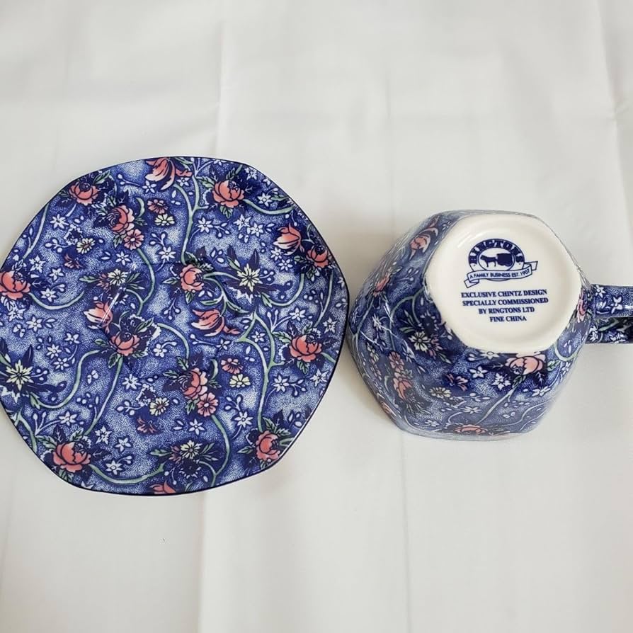 Amazon | ノーブランド品リントンズチンツ柄ティーカップソーサー