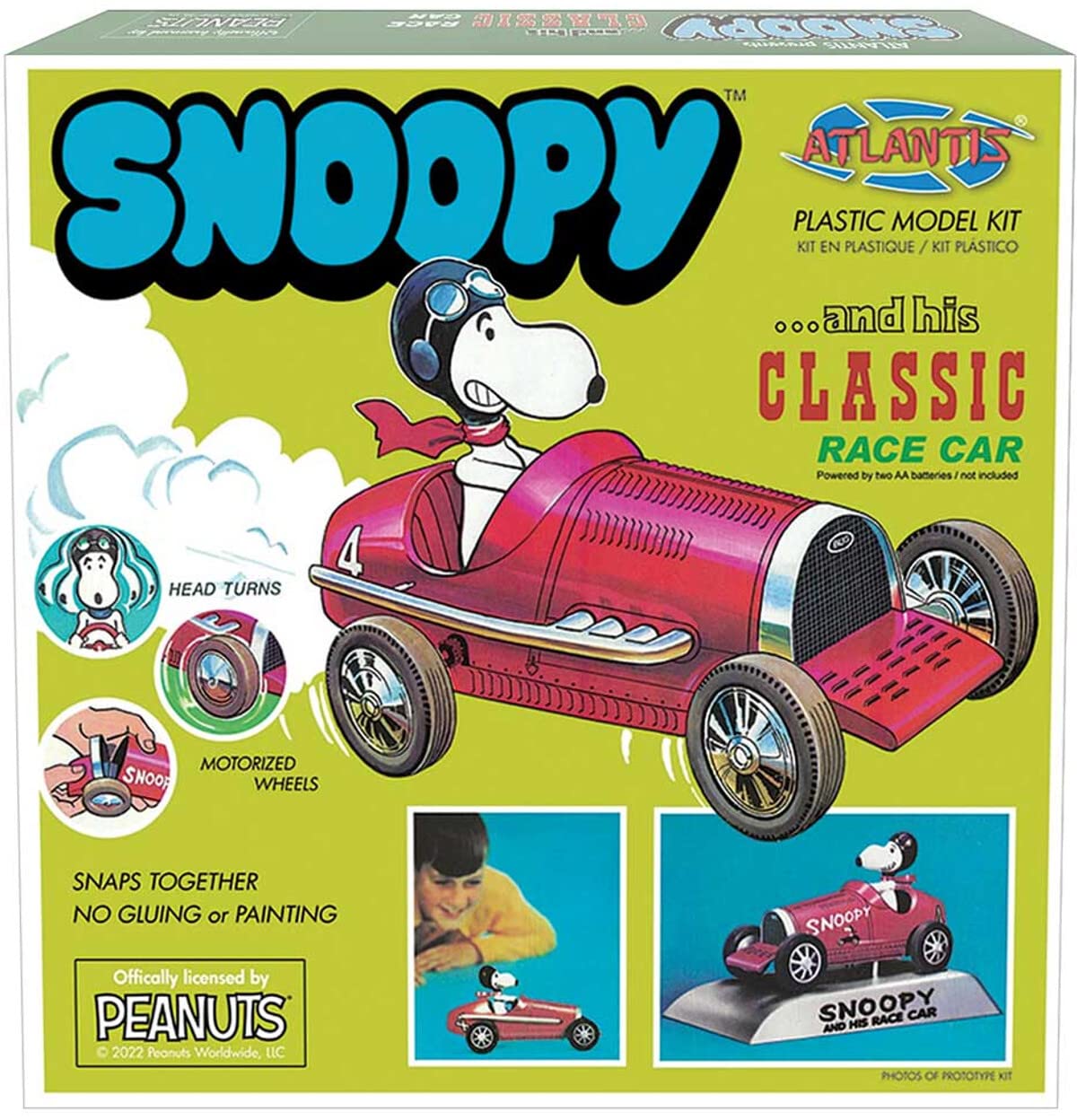 Amazon.com: ATLANTIS TOY & HOBBY INC. Snoopy and Race Car AANM6894