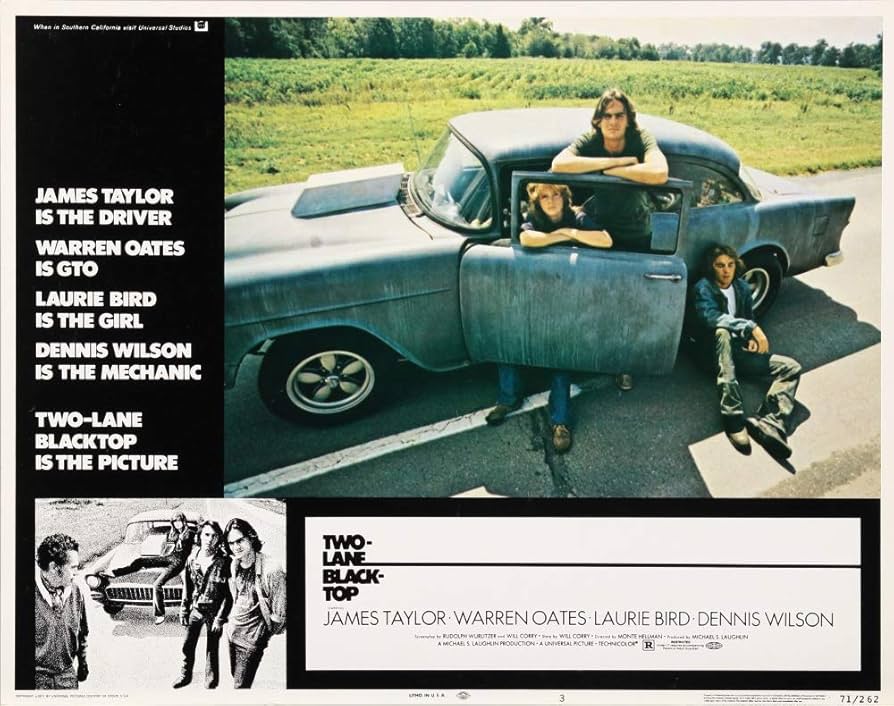 映画「Two-LaneBlacktop(断絶)」ヴィンテージ ポスター 映画「Two