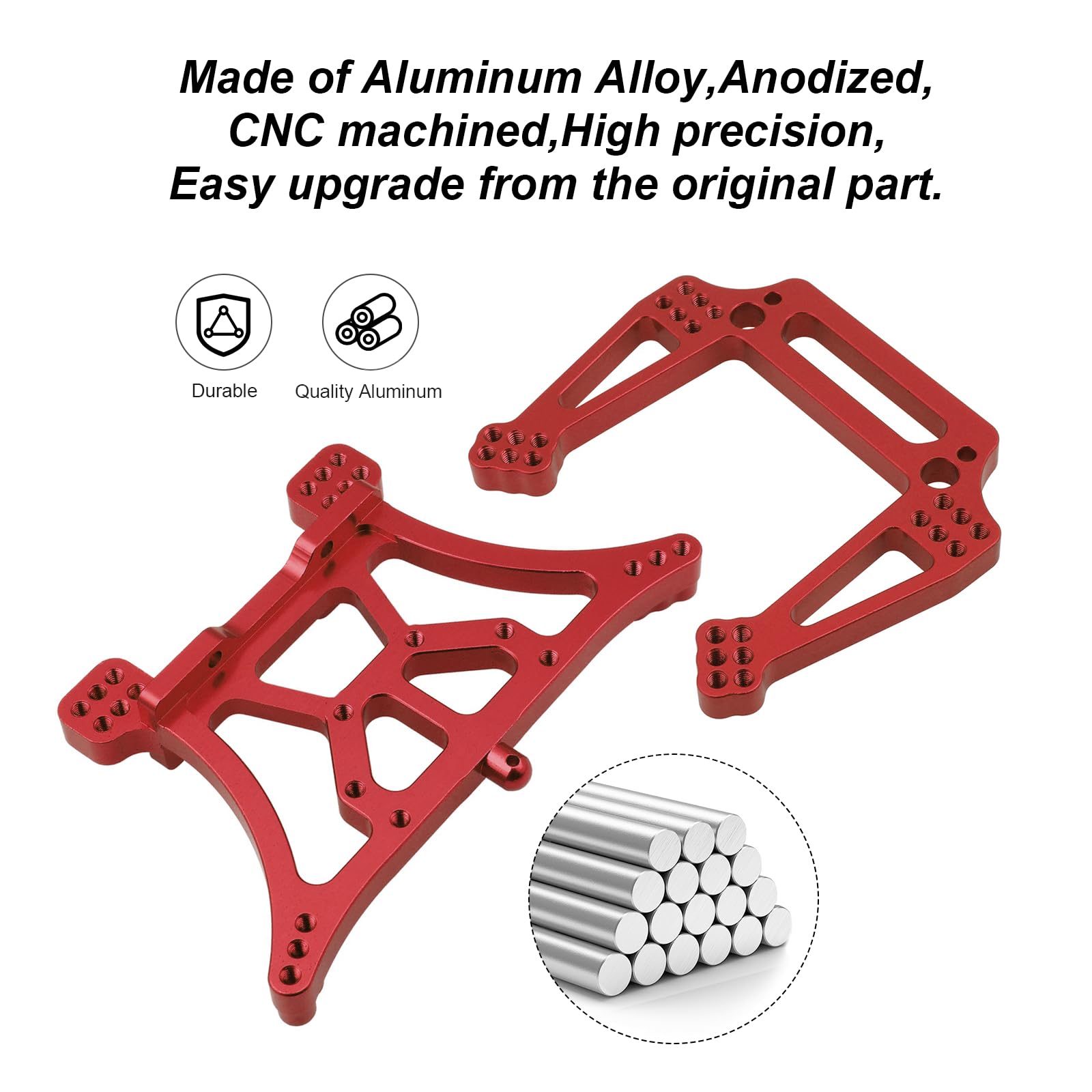 Amazon.com: Hobbypark Aluminum Front & Rear Shock Tower Mounts