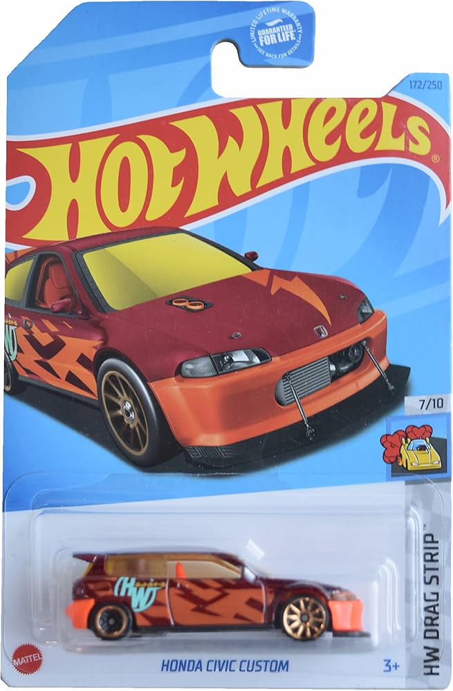 Amazon.com: Mattel Hot Wheels Honda Civic Custom, HW Drag Strip 7