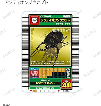 Amazon.co.jp: 甲虫王者ムシキング トレーディングアクリルカード 10個