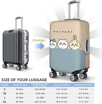 Amazon.co.jp: 荷物カバー ちいかわ ハチワレ スーツケースカバー