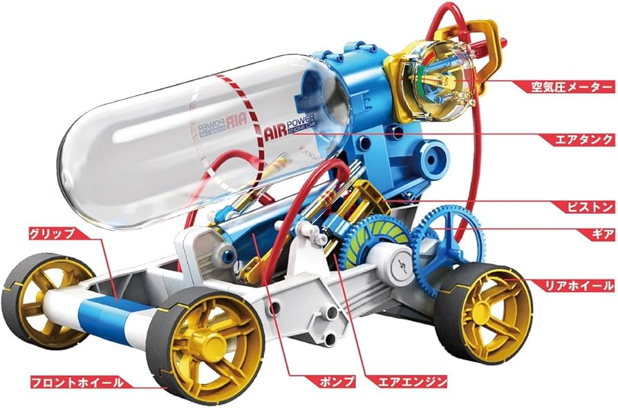 Amazon.co.jp: エレキット エアエンジンカー JS-7905 : おもちゃ
