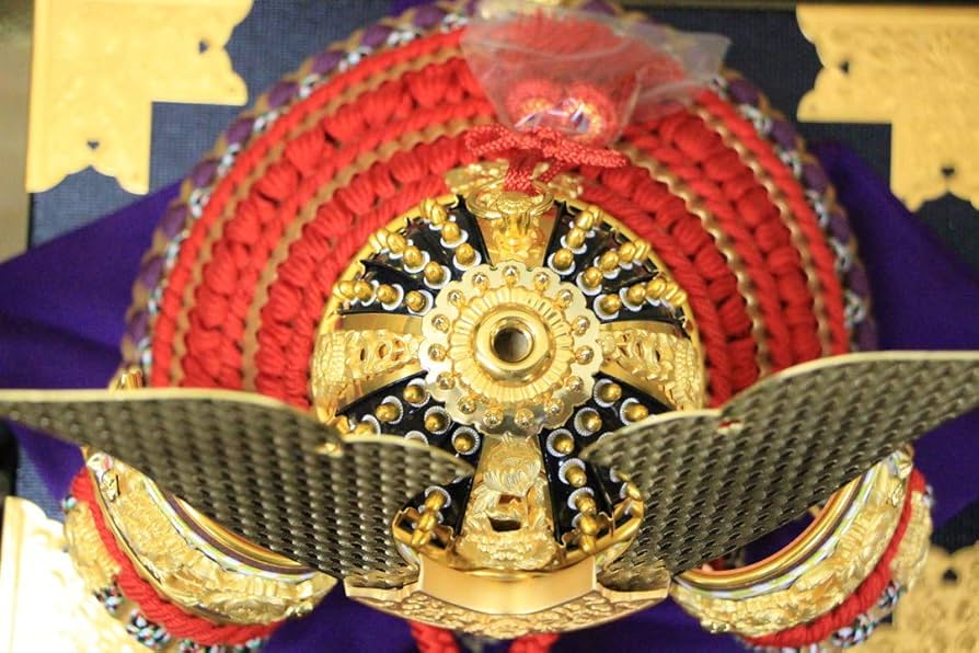 Amazon | 五月人形 10号 平安光雲作 京製兜 10号飛天兜赤金箔押ツヤ有