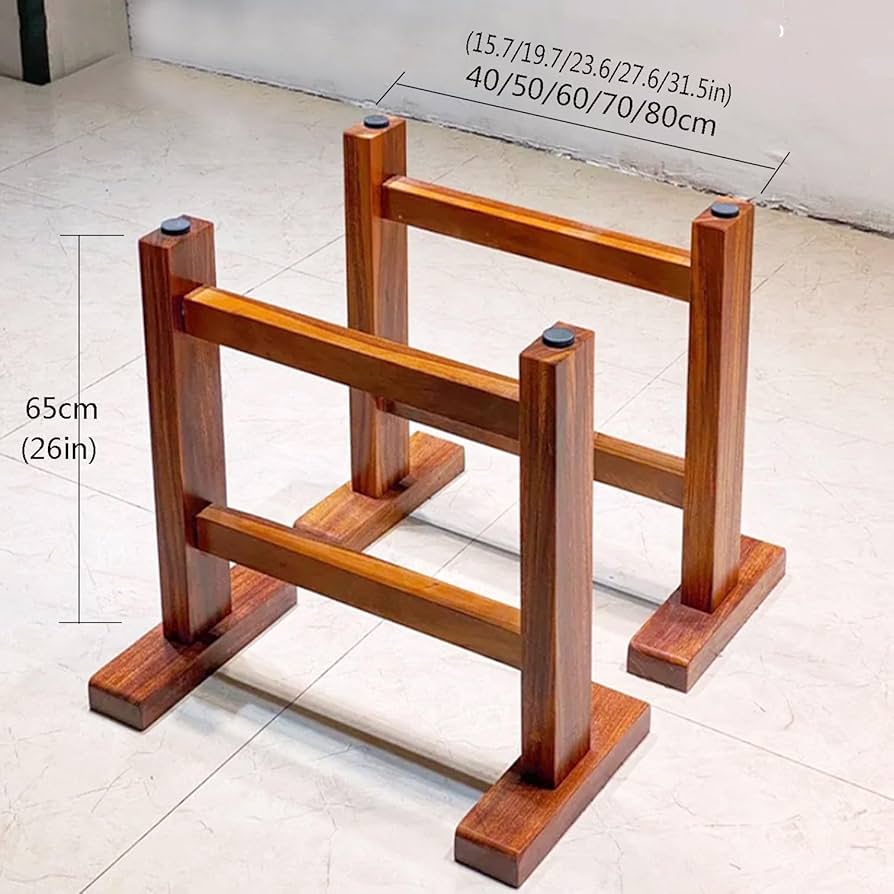 Amazon.co.jp: 木製テーブル脚2本セット、家具の足 無垢材、高さ65cm H