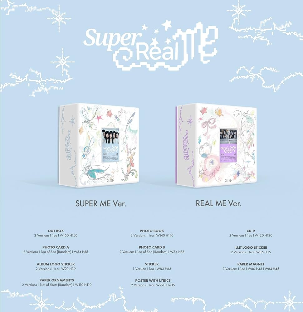 Amazon.co.jp: ILLIT 'SUPER REAL ME' (2 SET / SEPER ME+REAL ME Ver